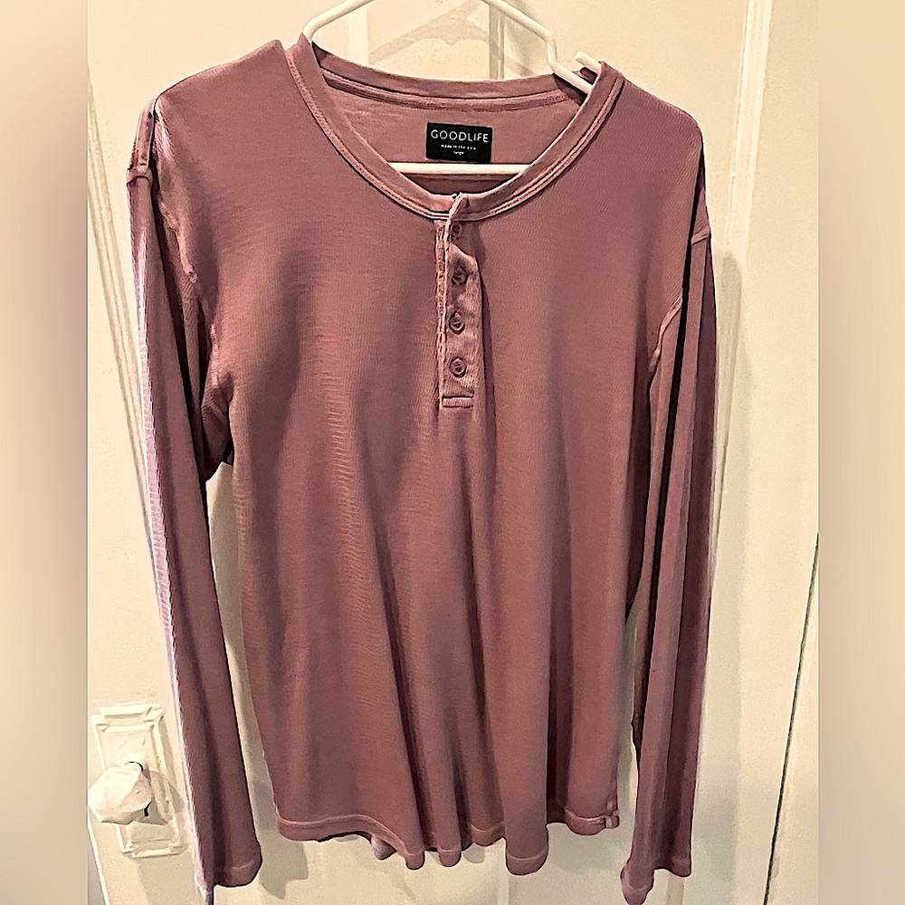 Goodlife men’s long sleeve Henley